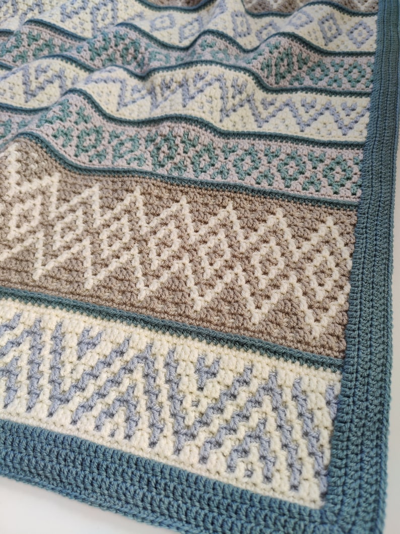 Crochet pattern Sea Crystals Blanket
