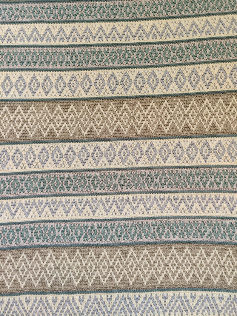 Crochet pattern Sea Crystals Blanket