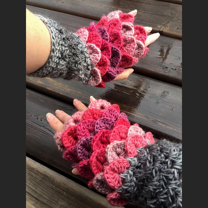 Dragon Scale Gloves Crochet Pattern