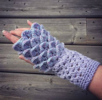 Dragon Scale Gloves Crochet Pattern