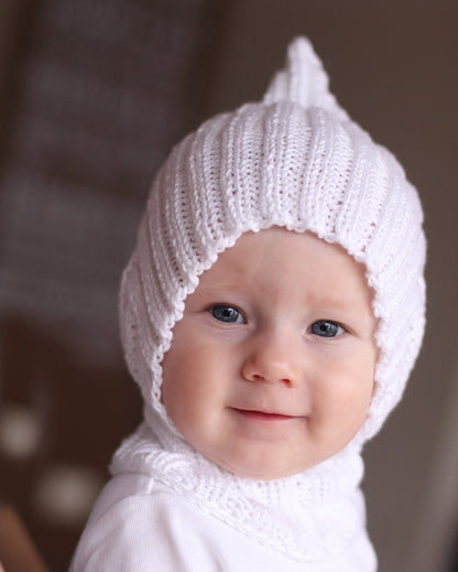 Pixie elf hat hooded scarf knitting pattern