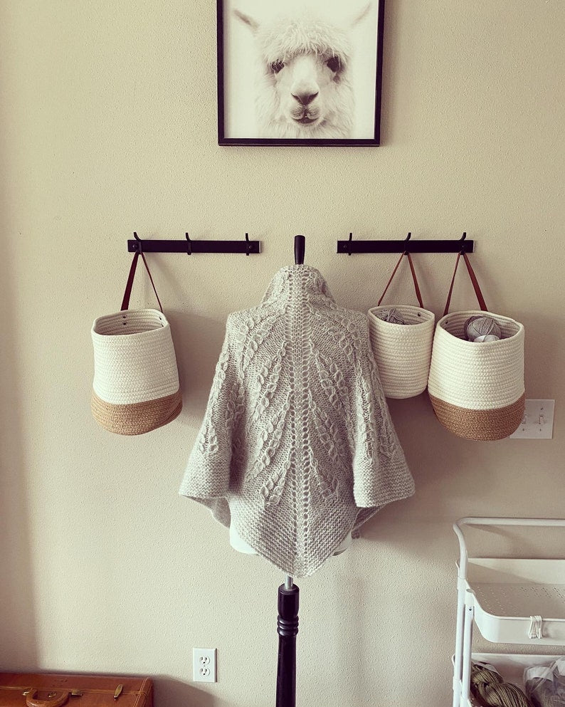 Snow Fern Shawl Knitting Pattern