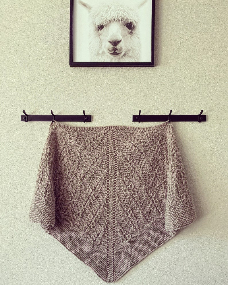 Snow Fern Shawl Knitting Pattern