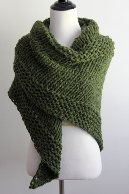 Triangle wrap Shawl Knitting Pattern