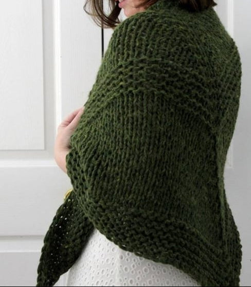 Triangle wrap Shawl Knitting Pattern