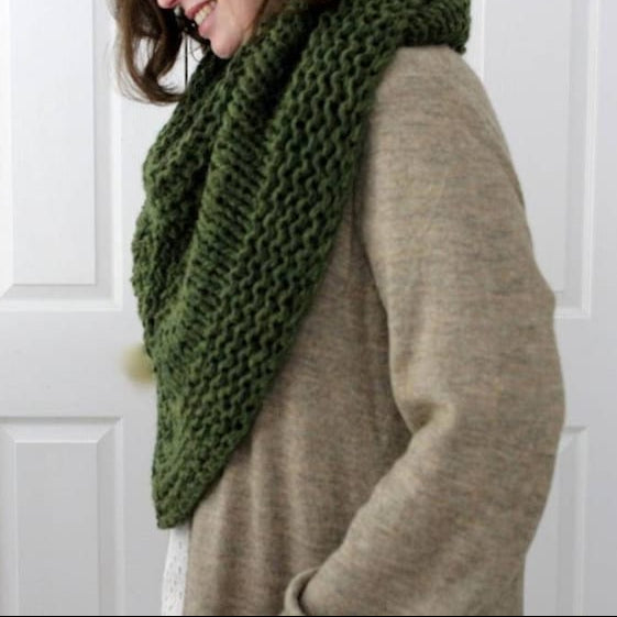 Triangle wrap Shawl Knitting Pattern