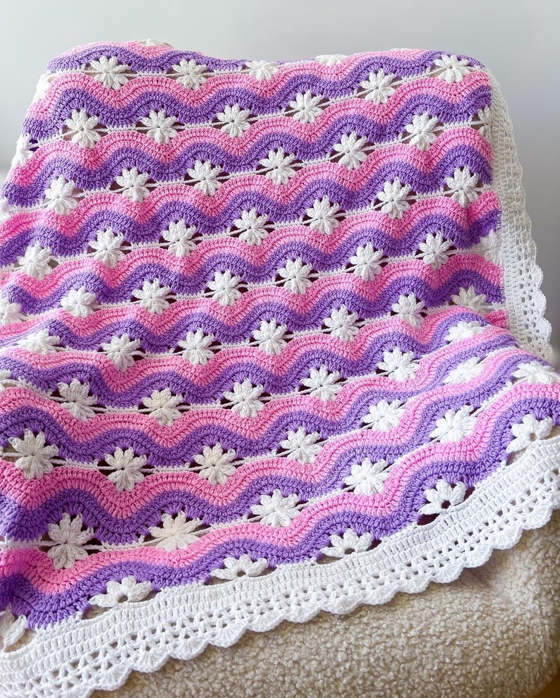 Crochet Wave Blanket Pattern