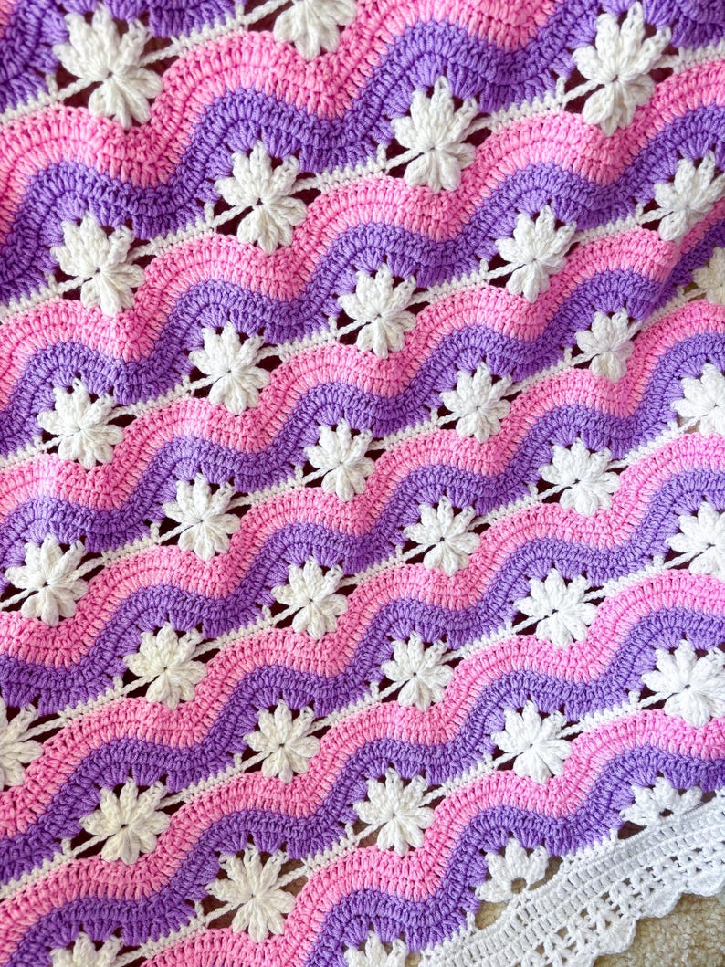 Crochet Wave Blanket Pattern