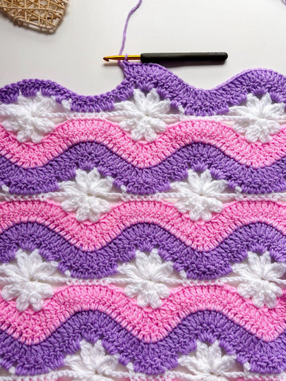Crochet Wave Blanket Pattern