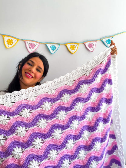 Crochet Wave Blanket Pattern