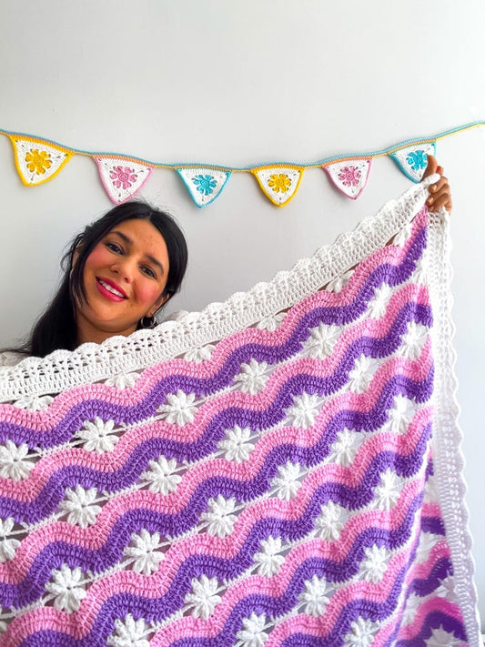 Crochet Wave Blanket Pattern