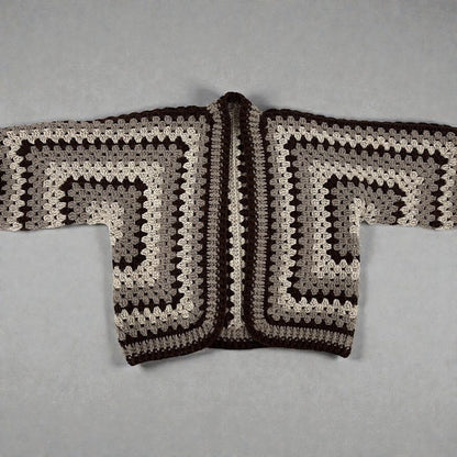Hexagon Granny Square Cardigan Crochet Pattern