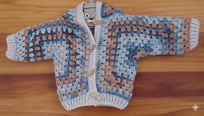 Granny Square Jacket Crochet Pattern