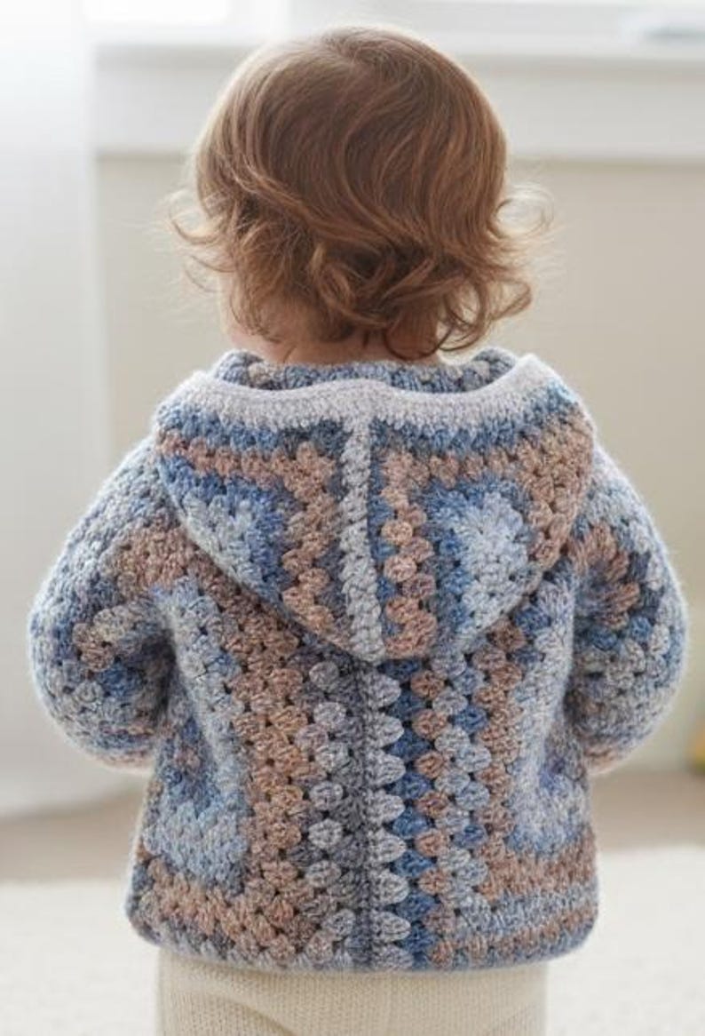 Granny Square Jacket Crochet Pattern