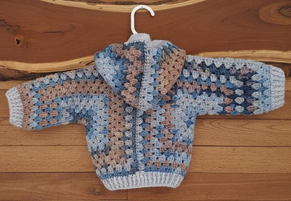 Granny Square Jacket Crochet Pattern
