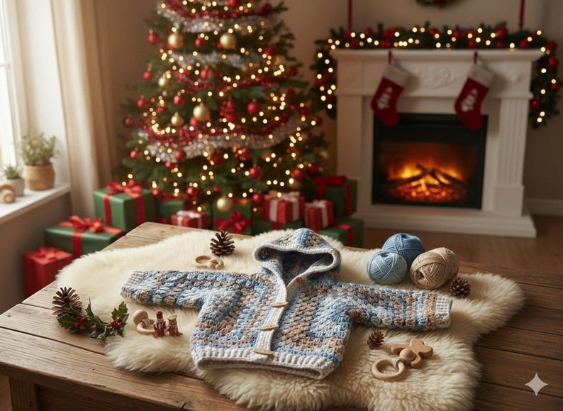 Granny Square Jacket Crochet Pattern