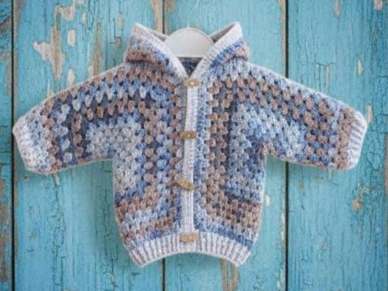 Granny Square Jacket Crochet Pattern