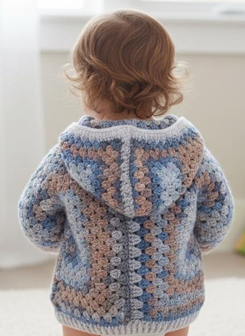 Granny Square Jacket Crochet Pattern