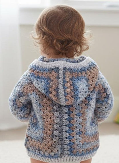 Granny Square Jacket Crochet Pattern