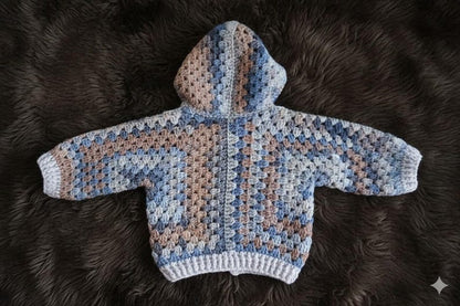 Granny Square Jacket Crochet Pattern