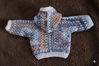 Granny Square Jacket Crochet Pattern