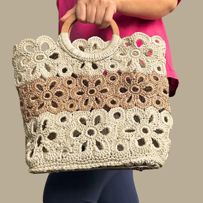 👜Crochet Flower Bag Pattern 🌸✨