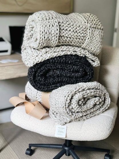 Basketweave Blanket Throw Afghan Pattern