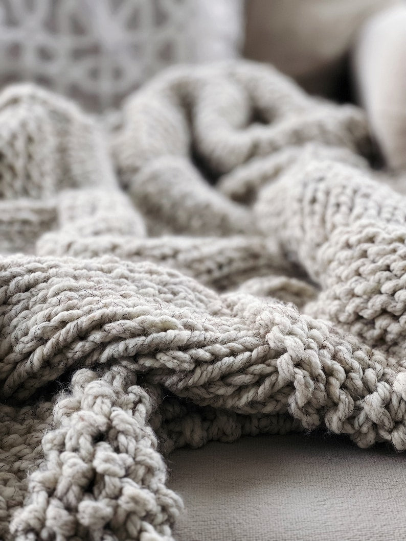 Basketweave Blanket Throw Afghan Pattern