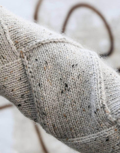 Entrelac Basketweave Sweater Knitting Pattern