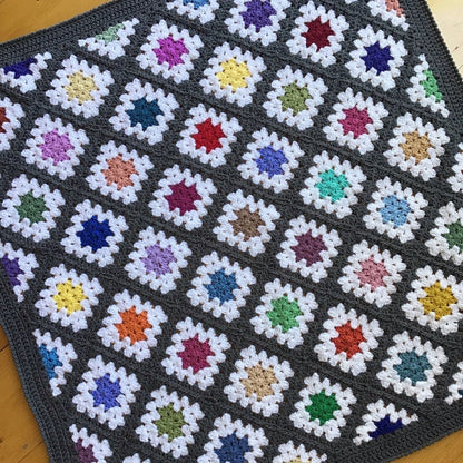 Spin Your Granny Square blanket pattern