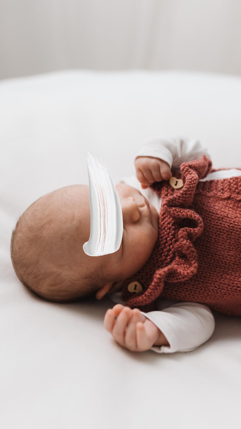 Baby Romper with Ruffles Knitting Pattern