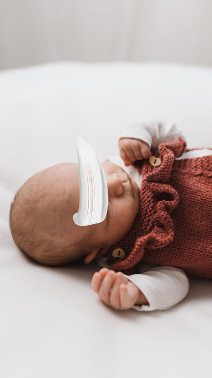 Baby Romper with Ruffles Knitting Pattern