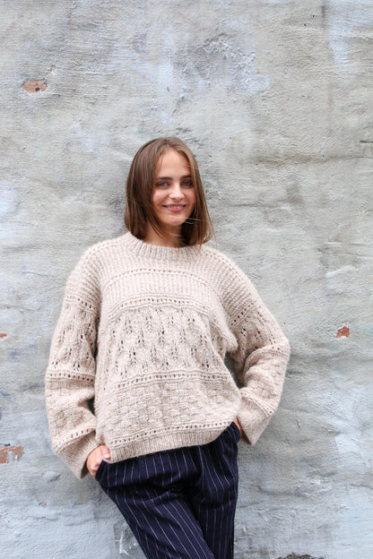 Drop Shoulder Sweater Knitting Pattern