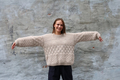 Drop Shoulder Sweater Knitting Pattern