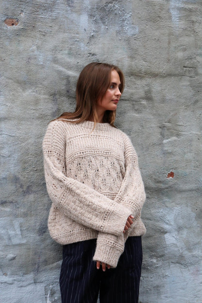 Drop Shoulder Sweater Knitting Pattern
