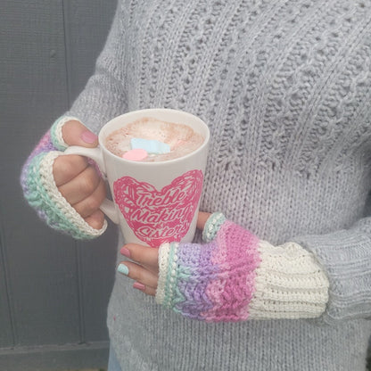 Crochet Fingerless Gloves Pattern