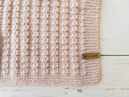 Textured Throw Blanket Knitting pattern