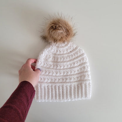 Starry Ridge Crochet Beanie Pattern