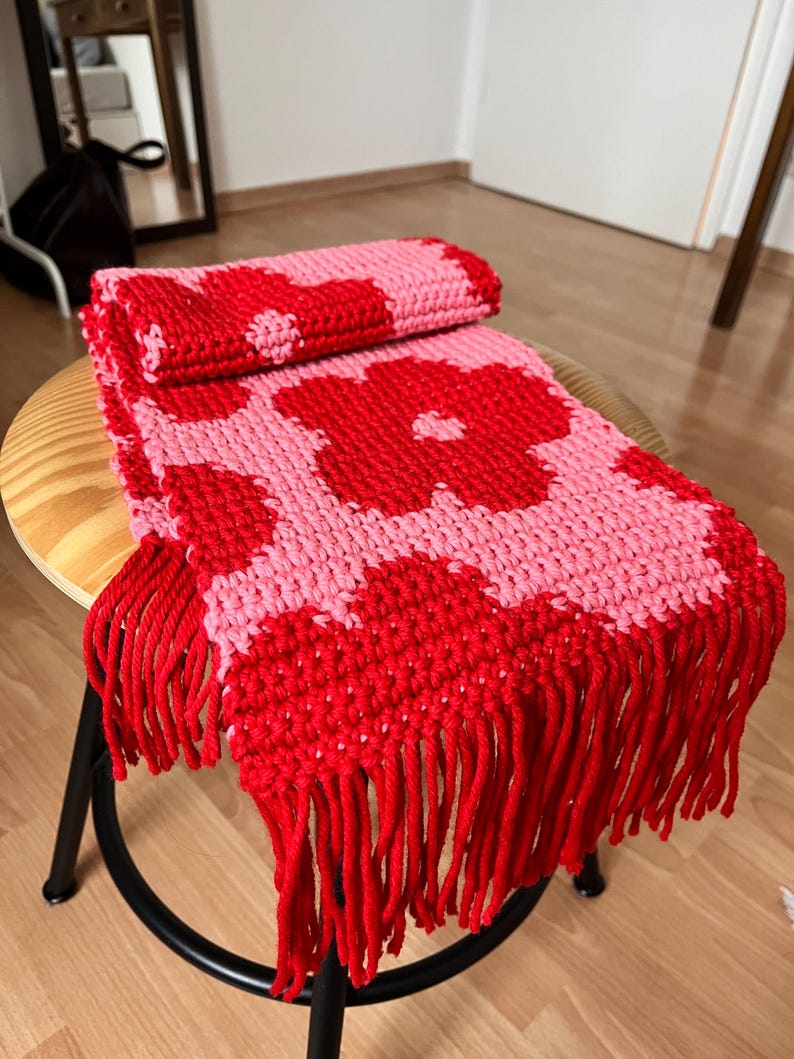 Flower Scarf Flora Crochet Pattern