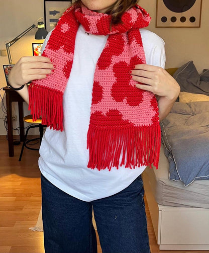 Flower Scarf Flora Crochet Pattern