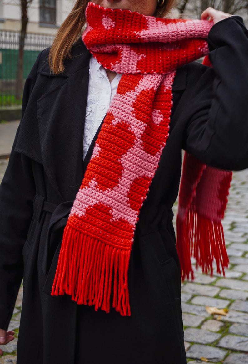 Flower Scarf Flora Crochet Pattern