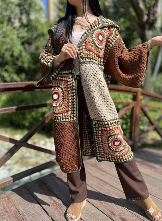 Crochet Hooded Cardigan Pattern