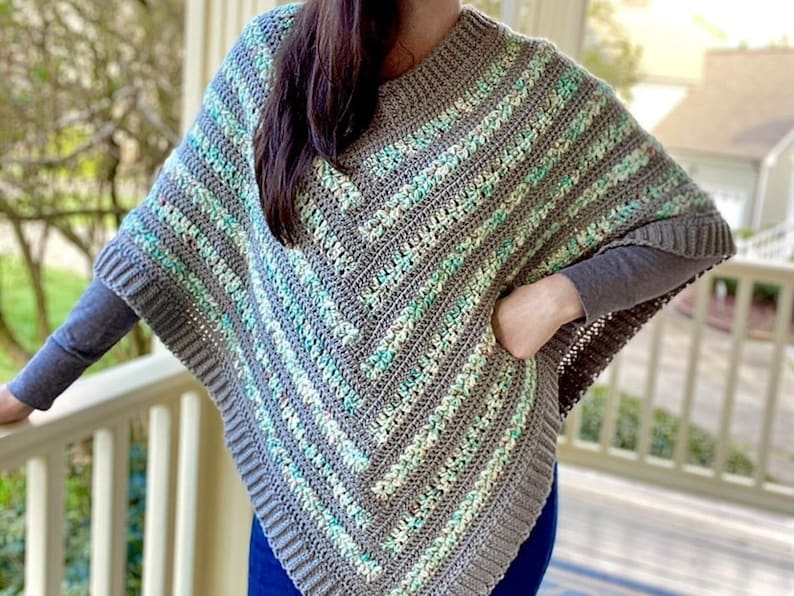Maple Lodge Poncho Crochet Pattern