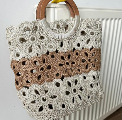 👜Crochet Flower Bag Pattern 🌸✨