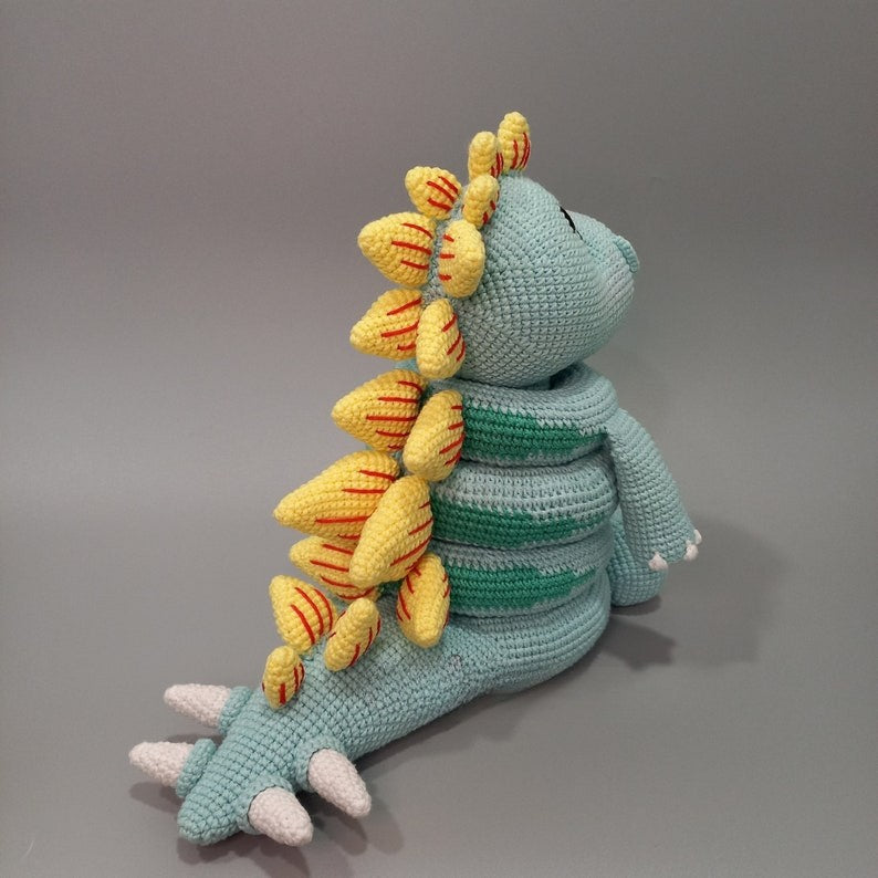 Dino stacking toy crochet pattern