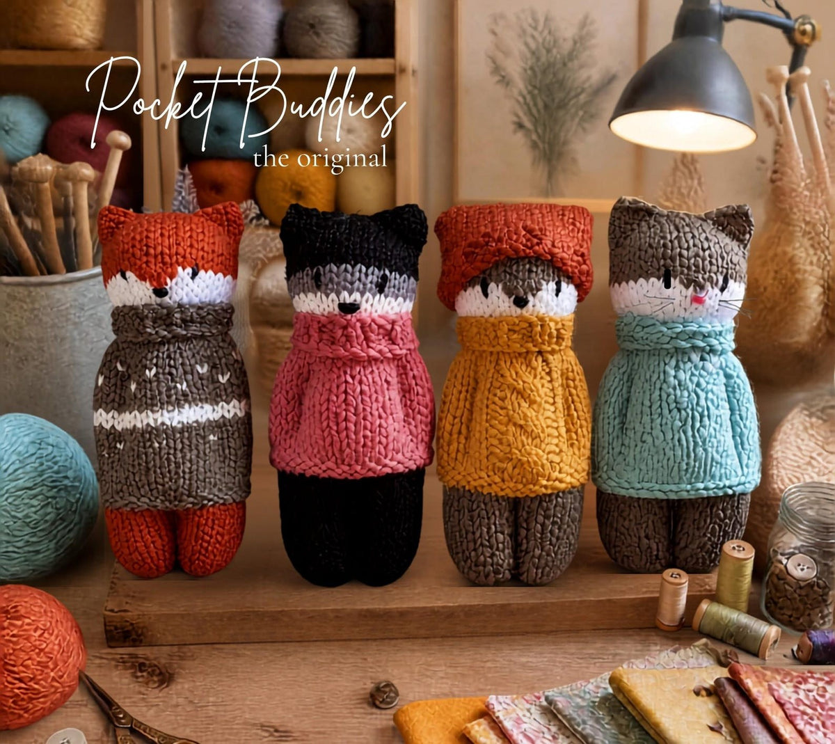 Pocket Buddies - KNITTING PATTERN