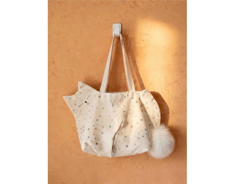 Cat Tote Bag Sewing Pattern