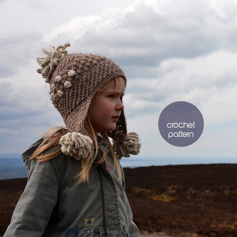 Winter Pompom Hat Crochet Pattern: