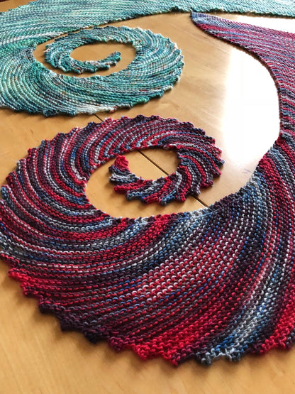Beginner Garter Stitch Shawl Knitting Pattern