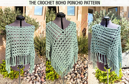 Boho Breeze Poncho Crochet Pattern